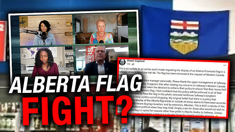 Safeway grocery store puts Alberta flag back up after brief backlash
