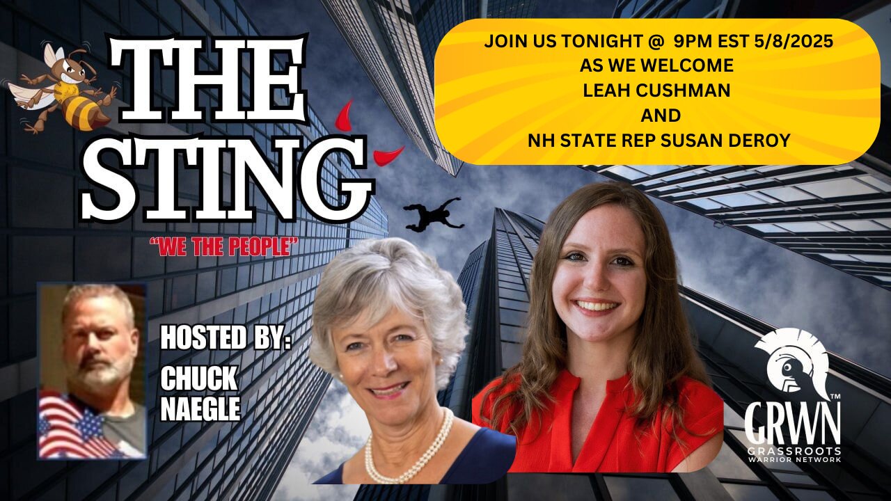 The Sting welcomes LEAH CUSHMAN and Susan DeRoy @9pm EST 5/8/2025
