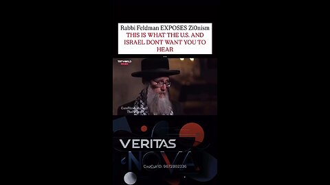 Rabbi Feldman Exposes Zionism