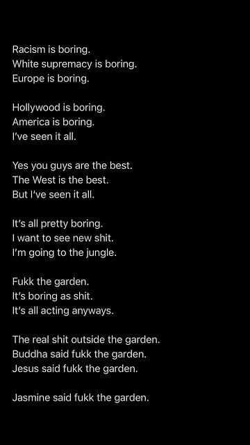 Tarzan said fukk the garden