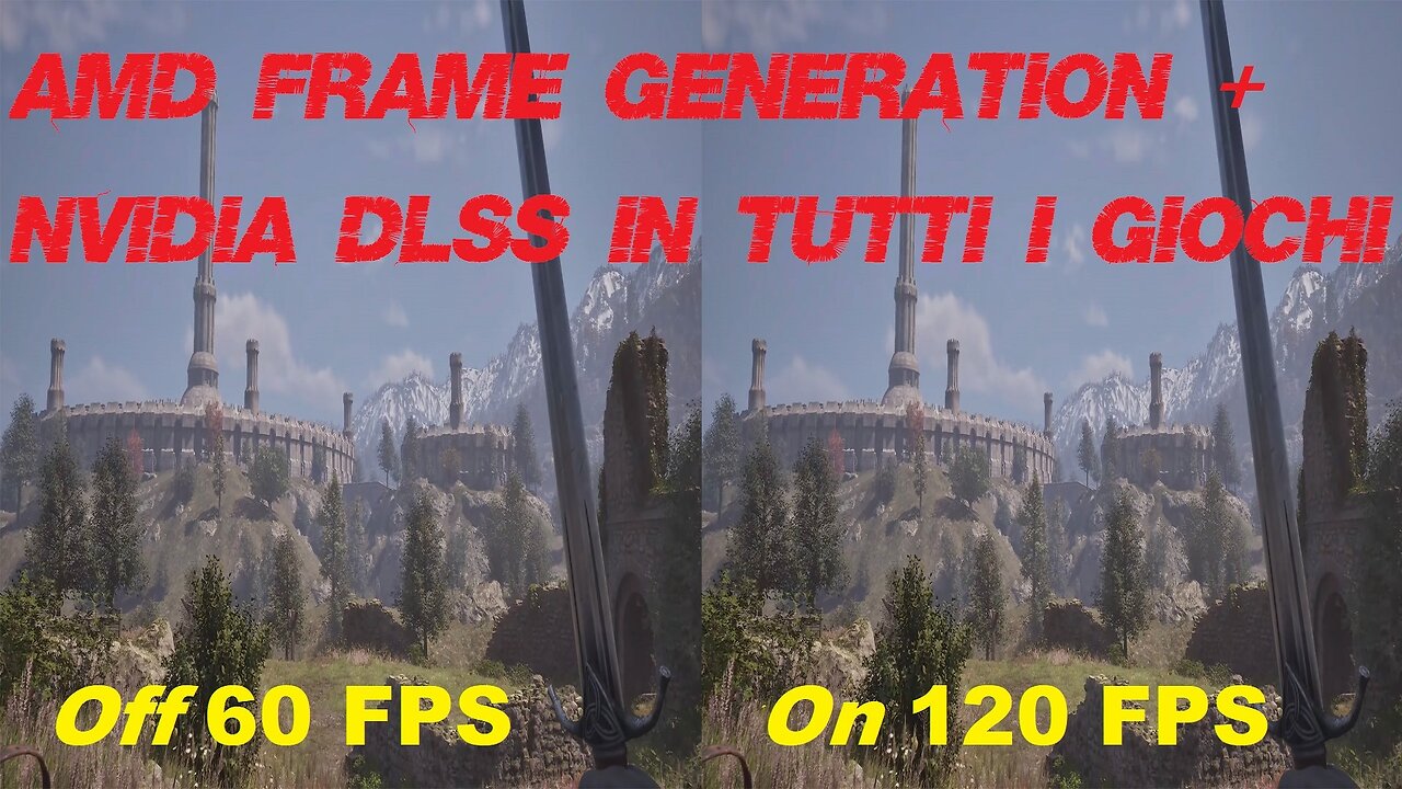 AMD Frame Generation + Nvidia DLSS In Tutti I Giochi (PC)