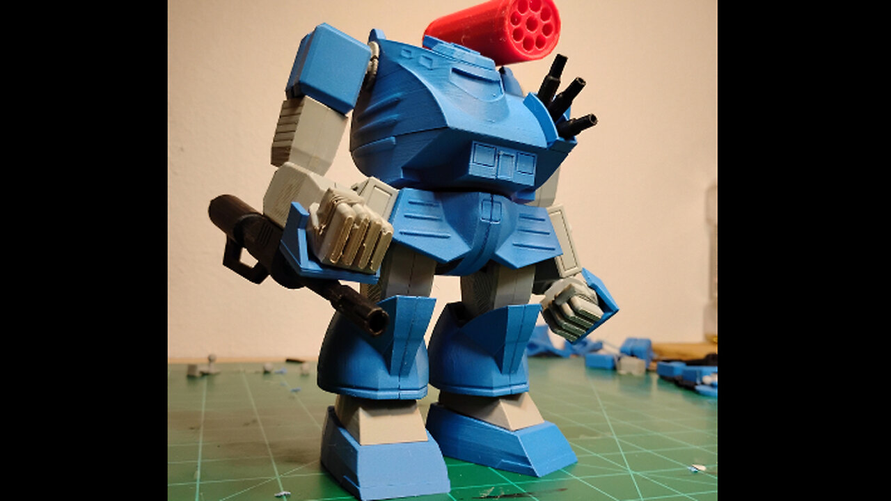 BattleTech Thunderbolt posable model build.