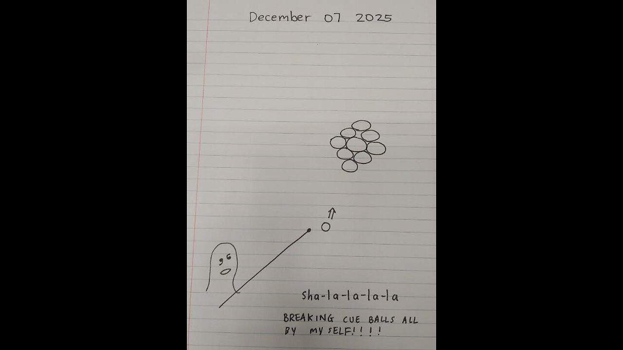 December 08 2025 - Cue ball 9 balls pictures.