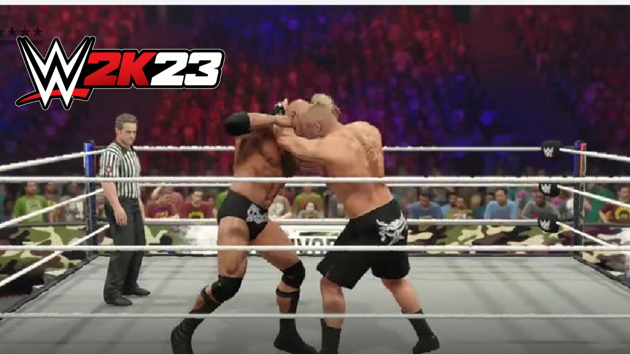 HANDICAP WWE 2K25 LIVE - BROCK VS ROCK & GOLDBERG