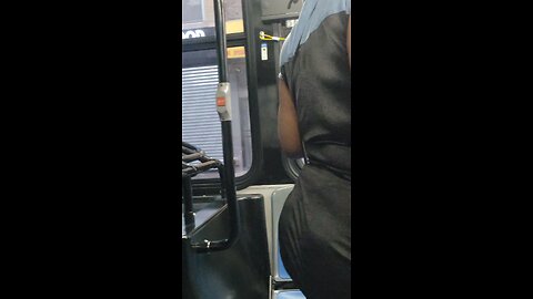 She was standing at the bus stop, looked at me then start folding her lips so I had to record.