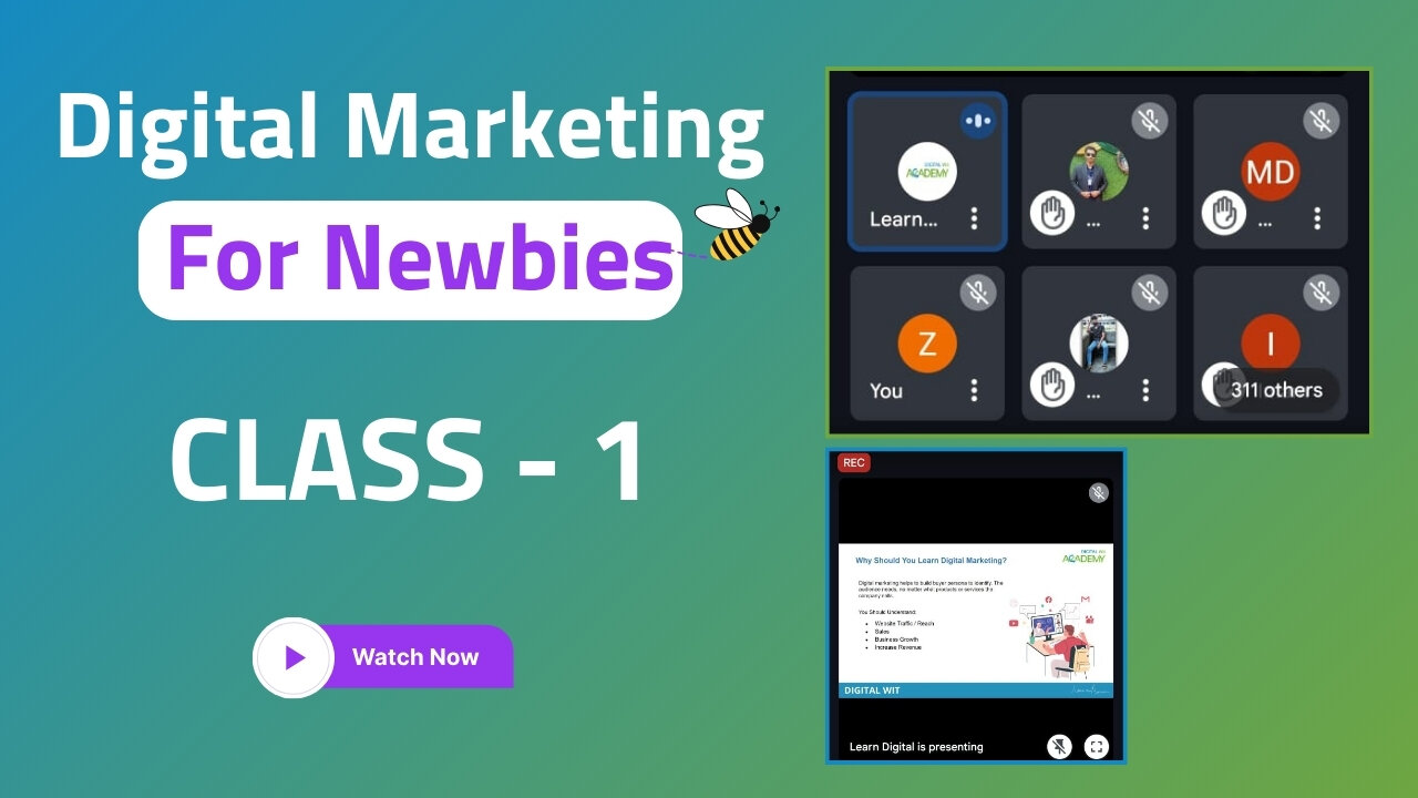 Digital Marketing Bangla tutorial Class 01 Digital Wit Academy