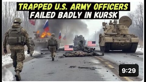 "U.S. Army Officers' Desperate Attempt to Escape Encirclement in Kursk"