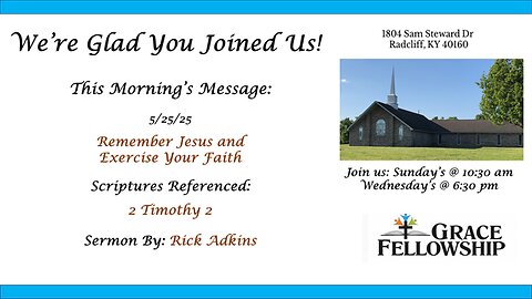 Remember Jesus - 5.25.25