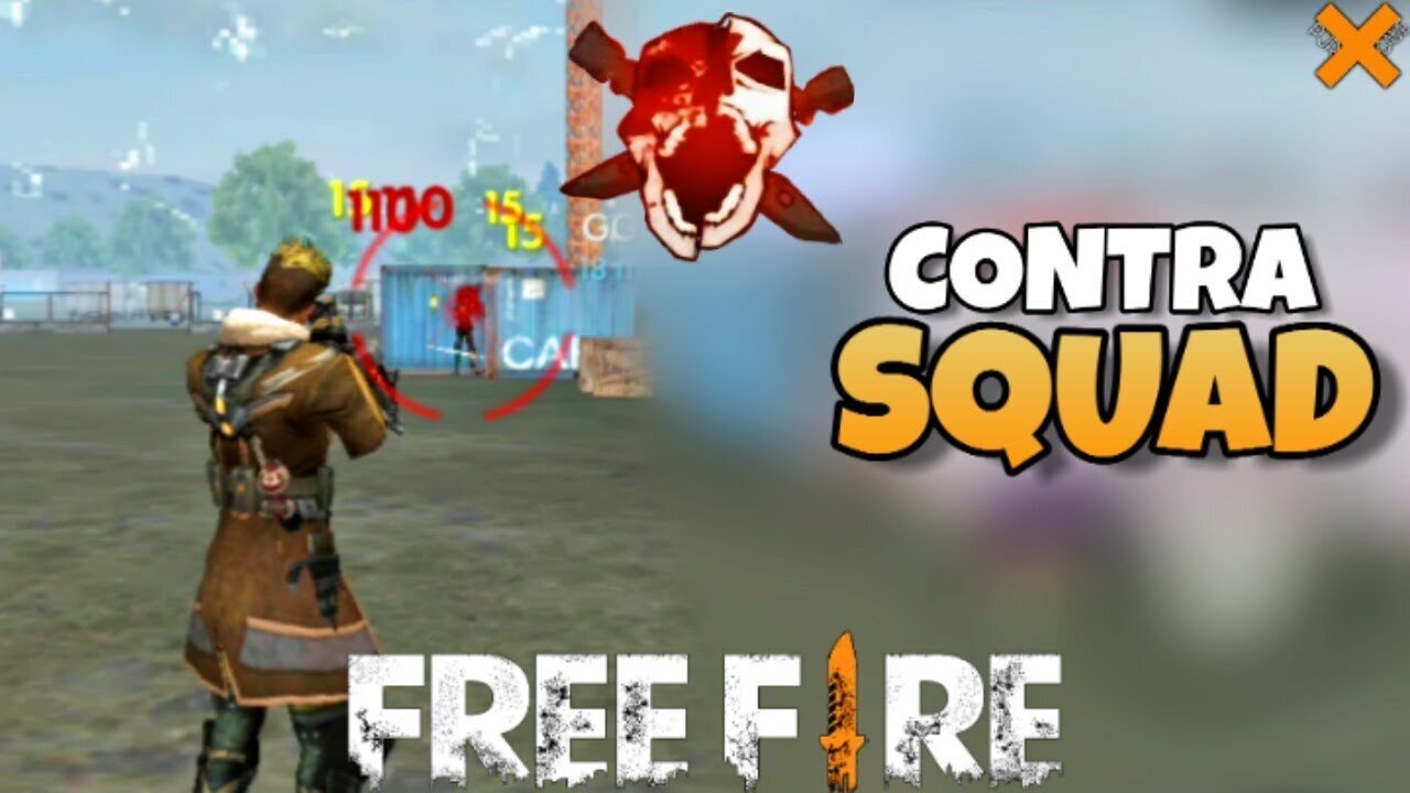 Playing Freefire Contra Squad