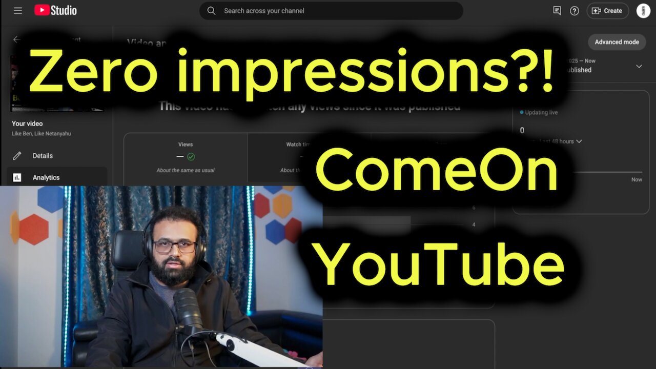 YouTube not showing my video to anyone
