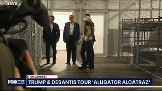 Trump Gets His First Look At Alligator Alcatraz