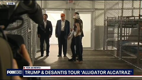Trump Gets His First Look At Alligator Alcatraz