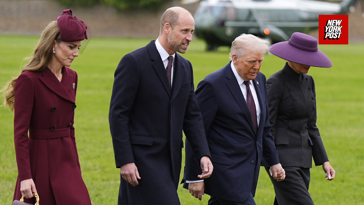 Trump and Melania get royal treatment as they arrive at Windsor Castle