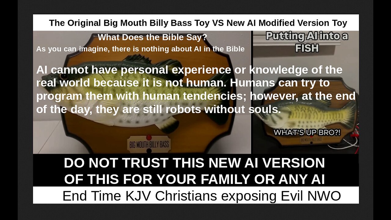 The Original Big Mouth Billy Bass Toy VS New AI Modified Version Toy