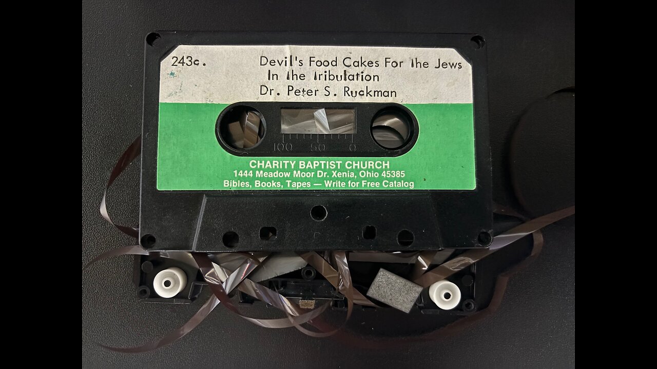 Devil's Food Cakes For The Jews In The Tribulation (see description) Dr. Ruckman