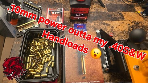 Full power 40S&W 180gn Reloads 🔥🔥🔥