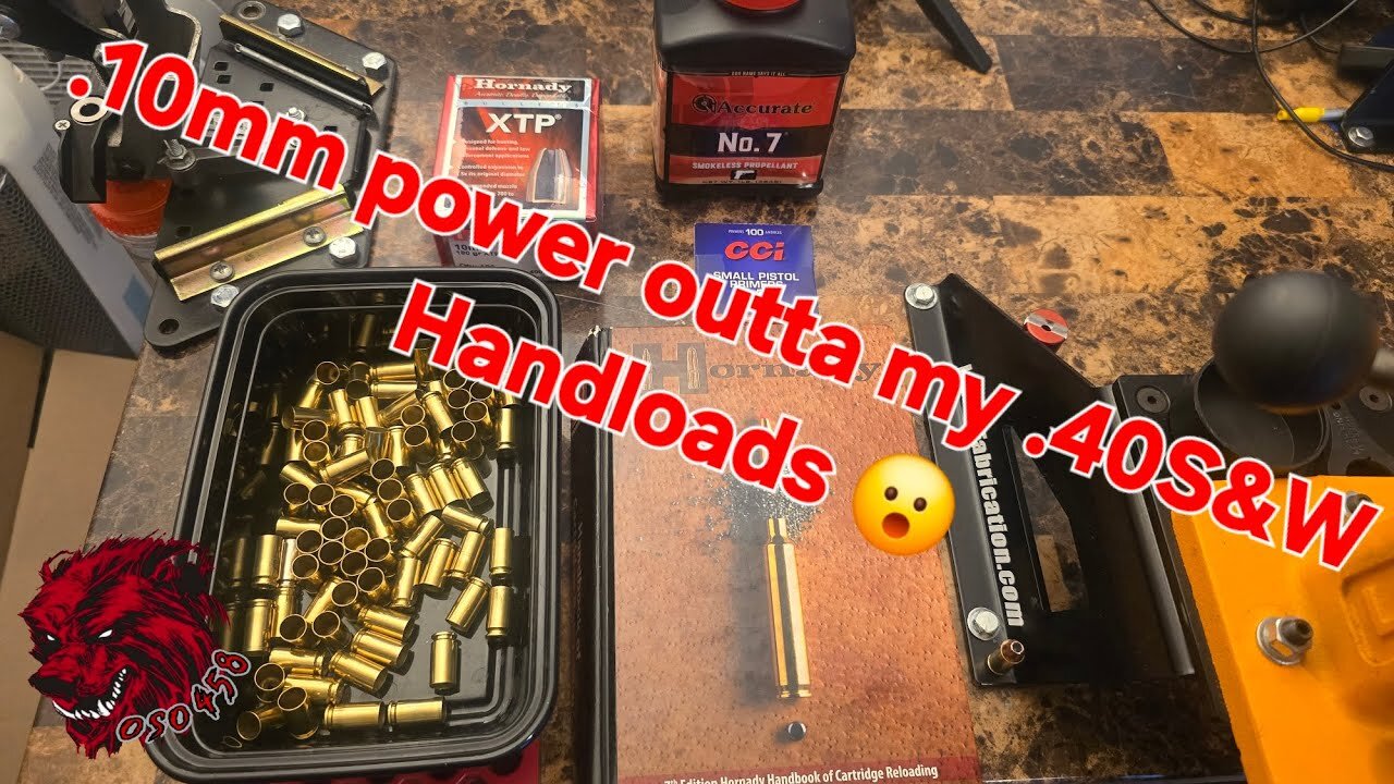 Full power 40S&W 180gn Reloads 🔥🔥🔥