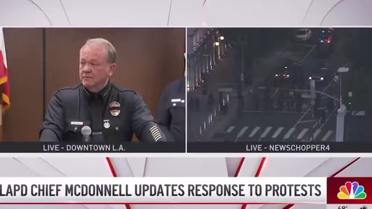Anti-ICE L.A. Police Chief Just Debunked EVERY Democrat's Talking Point Blaming Trump For L.A. Riots