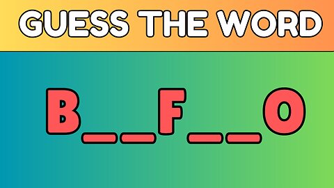 Can you guess the word?