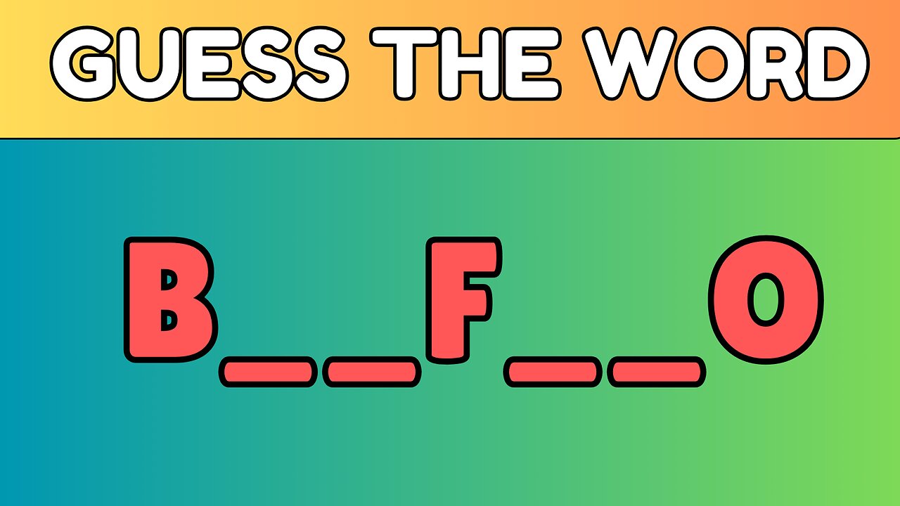Can you guess the word?