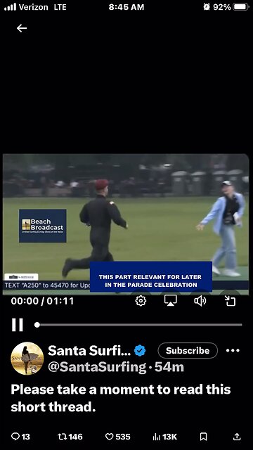 1. President Trump received the American Flag at the Military Parade. The Folded Flag was given j