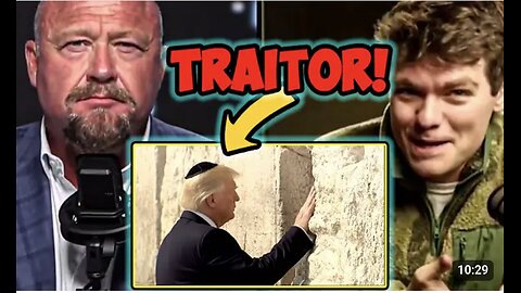 Nick Fuentes SHREDS Trump For Bending The Knee To Foreign Nation On Alex Jones Show