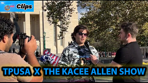TPUSA Interviews Kacee Allen outside Tucker Carlson event