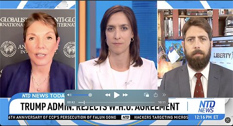 U.S. Rejects the WHO Agreement - Reggie Littlejohn, Alex Newman, Stefania Cox NTDTV Interview