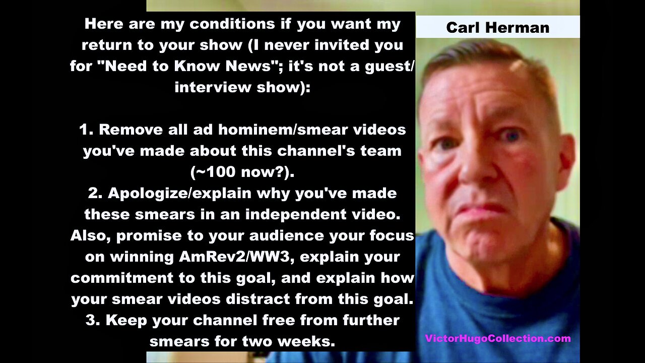 Carl Herman Uses Conditions To Cover Up For Jim Fetzer Brian Davidson Russ Winter Joachim Hagopian