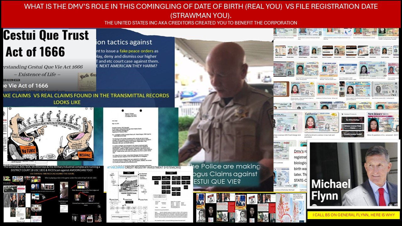 WHAT IS THE DMV’S ROLE IN THIS COMINGLING OF DATE OF BIRTH VS FILE REGISTRATION DATE