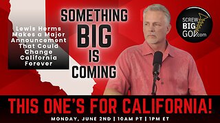 Lewis Herms Makes a Major Announcement That Could Change California Forever