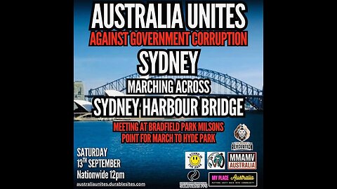 Live in Sydney at the Anti Government Corruption Rally
