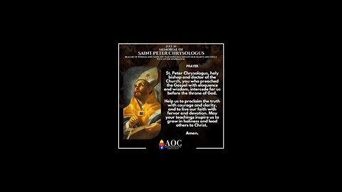 Saint Peter Chrysologus Pray For Us Amĕn 🙏🙏🙏💖💖💖