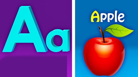 Phonics Song with TWO Words - A For Apple - ABC Alphabet Songs with Sounds for Children