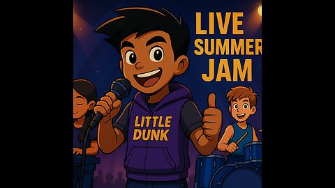 "Little Dunk & Glow Dunk Kick Off Summer | Kids Rap + Book Promo! 