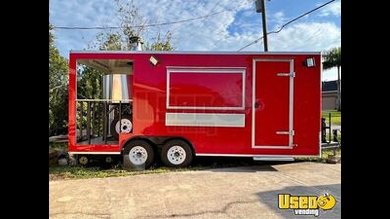 Turnkey - 2023 8' x 20' Wood Fired Pizza Trailer | Concession Trailer for Sale in Florida!