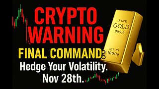 CRYPTO WARNING: FINAL COMMAND to Hedge Your Volatility. Nov 28th.