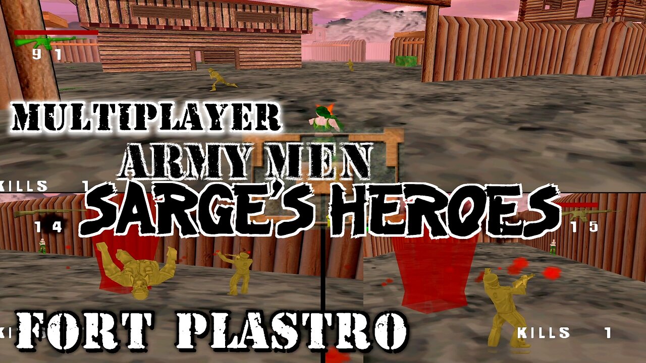 Army Men: Sarge's Heroes - Multiplayer Deathmatch: Fort Plastro - Sega Dreamcast