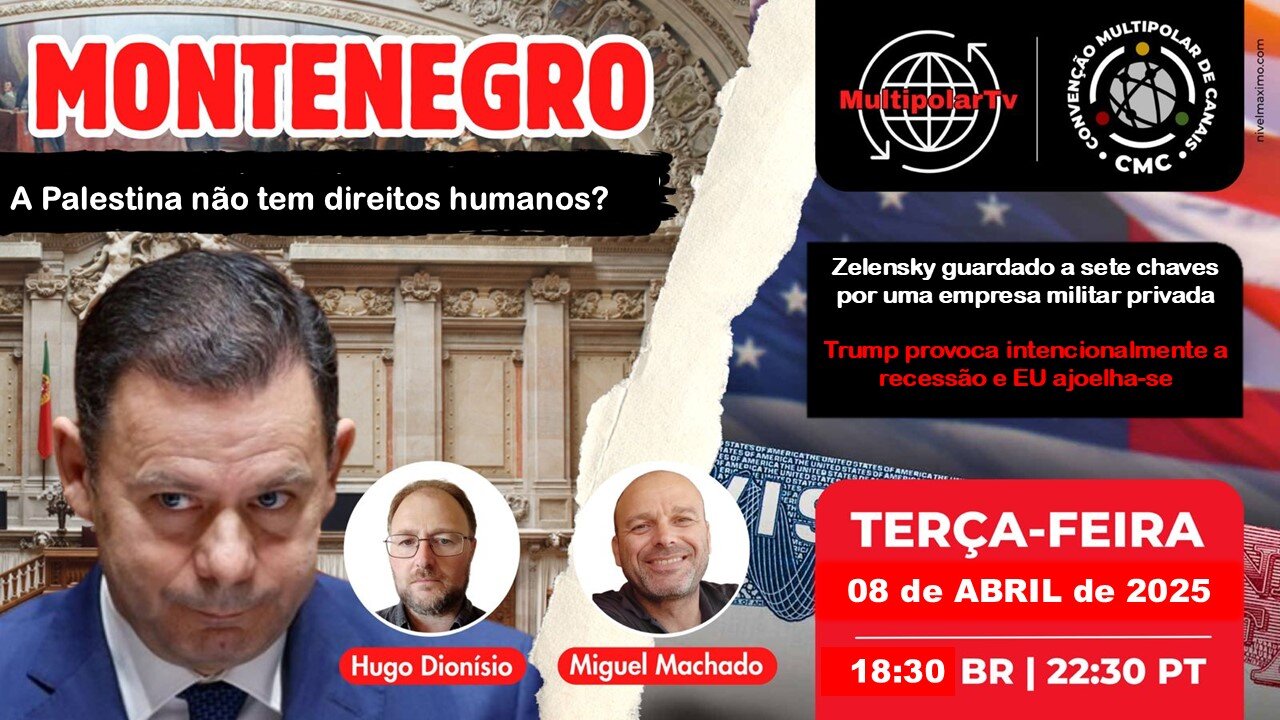 PARA MONTENEGRO A PALESTINA NÃO MERECE DEFESA DE DIREITOS HUMANOS!