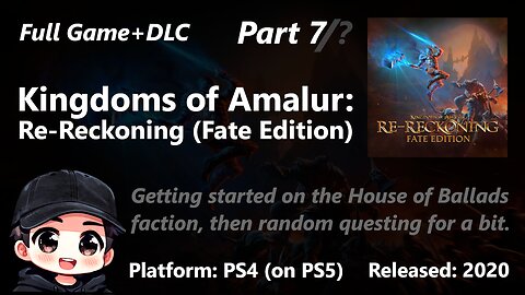 Kingdoms of Amalur: Re-Reckoning (Fate Edition) - Part 7/? (PS4 version on PS5)