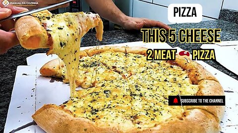 This 5 Cheese 🧀 & 2 Meat 🥩 Pizza Will Blow Your Mind! 🤯