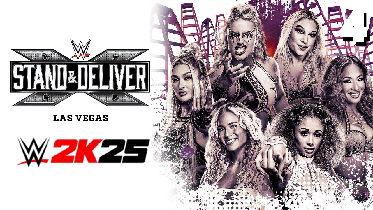 WWE 2K25 NXT Stand & Deliver April 19th 2025 - Match 4: Sol 2 BELTS!