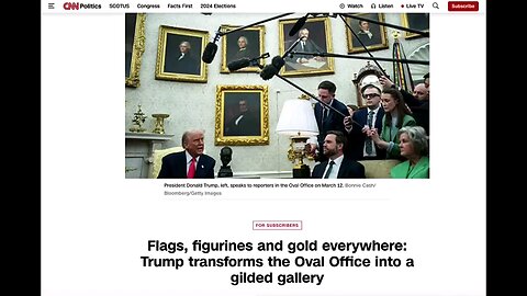 Golden Trump In Office