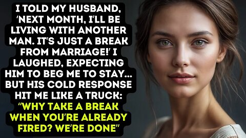 My Wife Said She's Moving In with Another Man – ‘It’s Just a Break!’ But My Response......