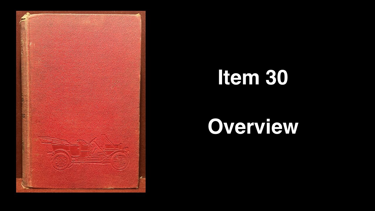 Item 30: Self Propelled Vehicles: A Practical Treatise By James E Homans 7th Edition Hardcover 1913