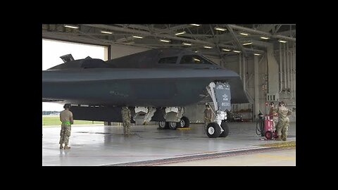 Image of US B-2 bombers moving to join operations against Iran