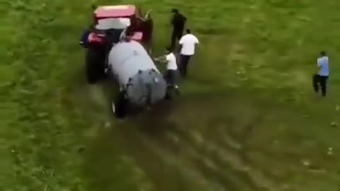 Farmers spread shit on illegal squatters