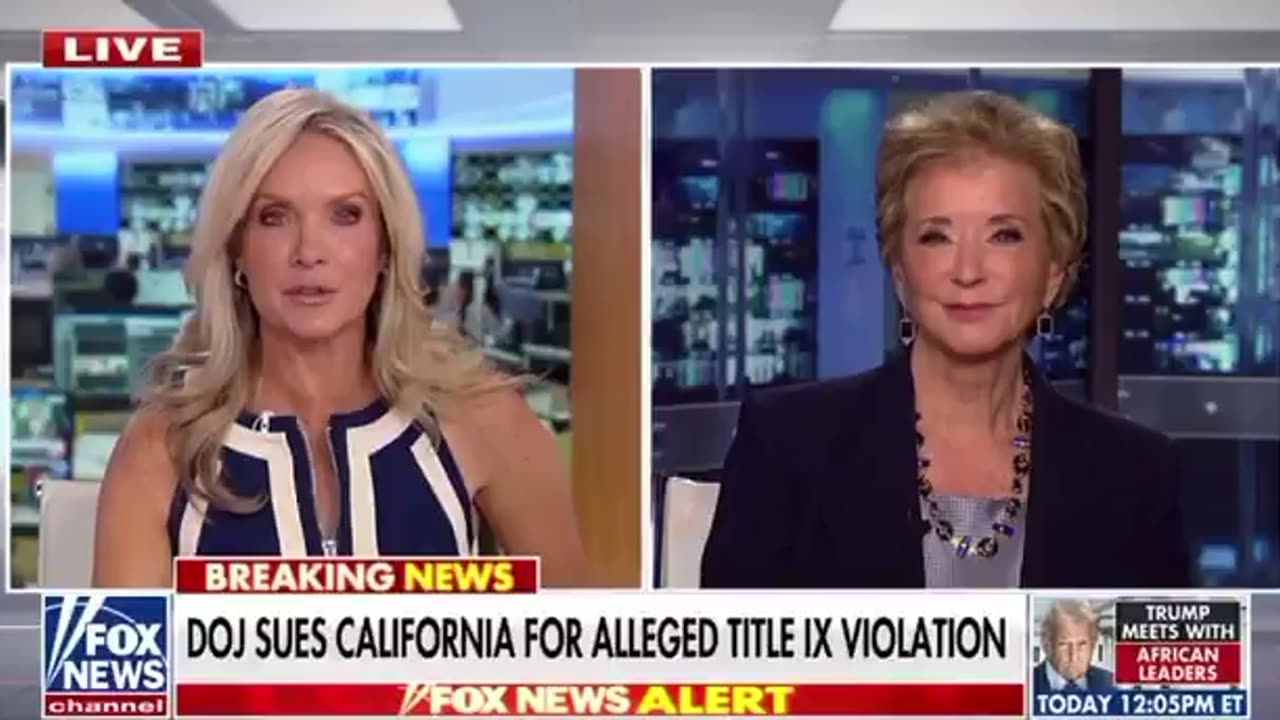 President Trump's administration sues California Department of Education for Title IX violations for allowing men to invade women's sports