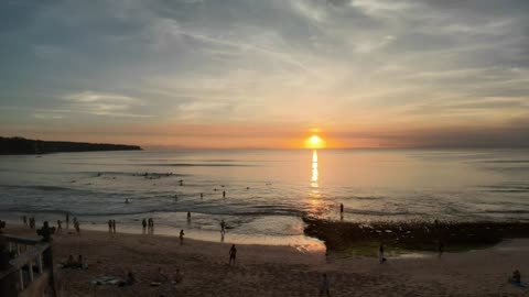 Bali Sunset at Dreamland Beach – Stunning Pink Skies