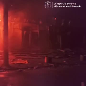 The Russians attacked Zaporizhzhia, two people being injured